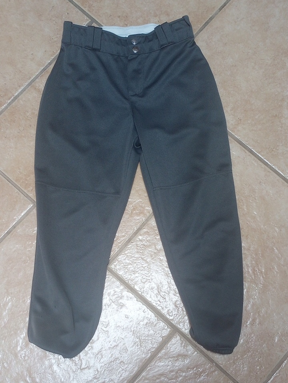 GIRLS Dark Gray Softball Pants - Comfortable Performance Fit - Picture 1 of 6